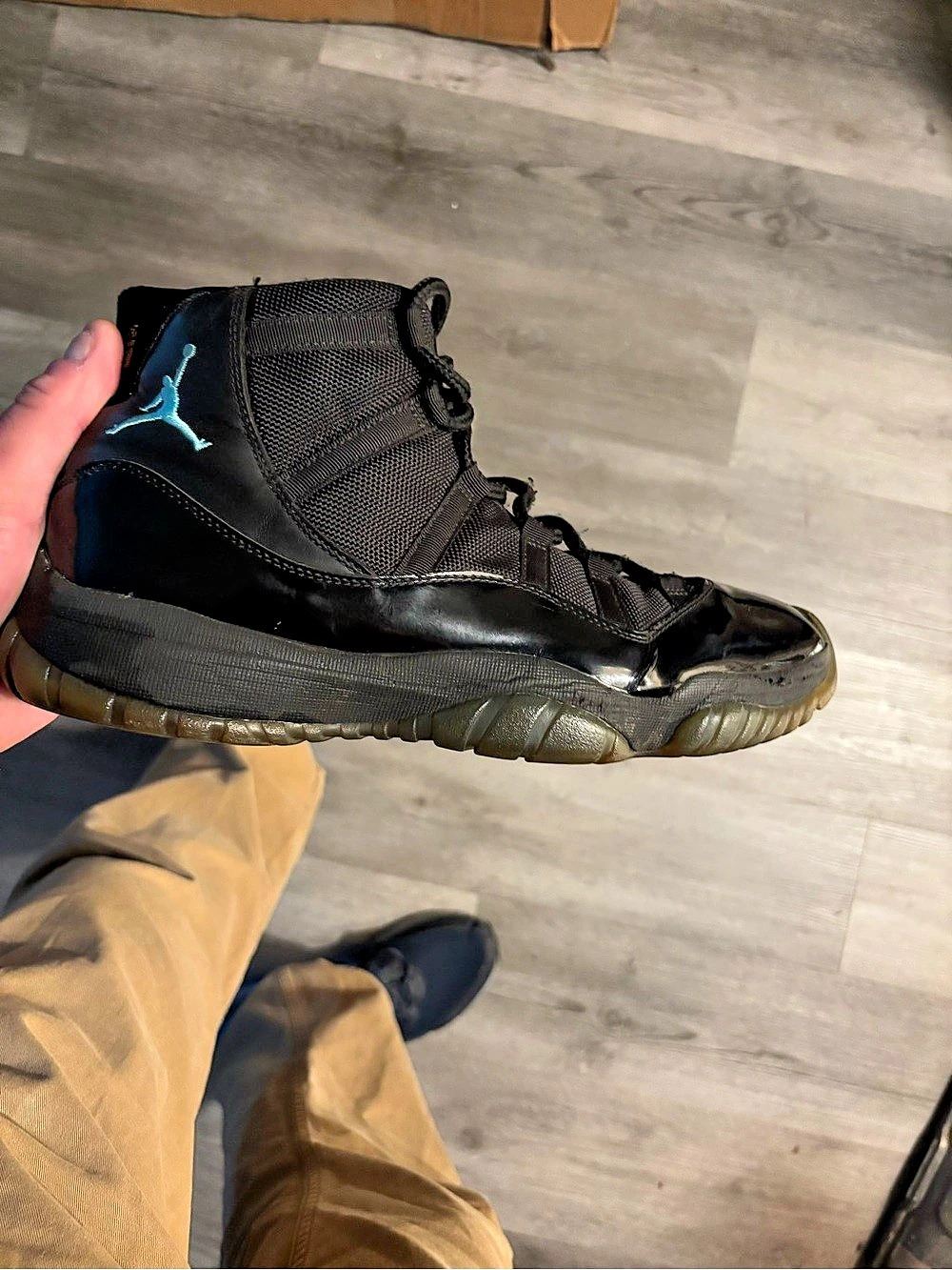 Jordan Air Jordan 11 Retro Gamma Blue Sneakers Black & Blue US 12